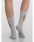 Носки св.серый меланж