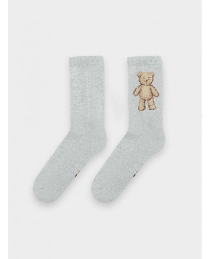 Носки св.серый меланж