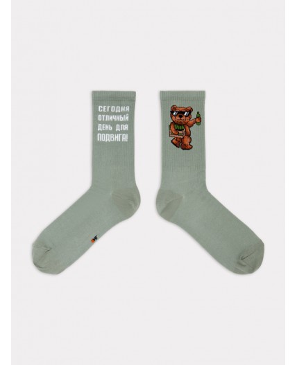 Носки оливка