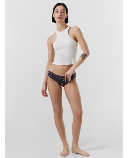 Трусы цветочки на антраците