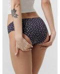 Трусы цветочки на антраците
