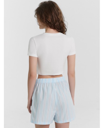 Комплект белый +полоска на кристалле