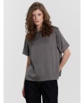 Блузка т.серый