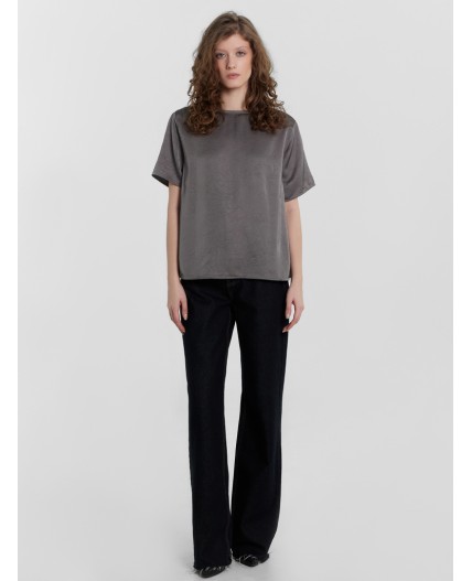 Блузка т.серый