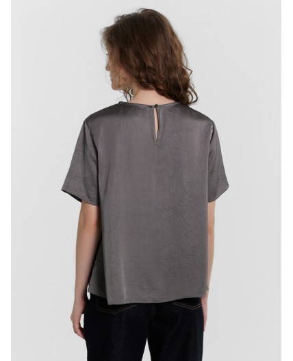 Блузка т.серый