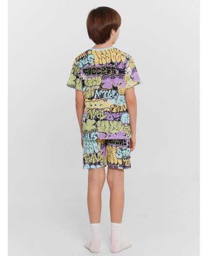 Пижама цветные граффити