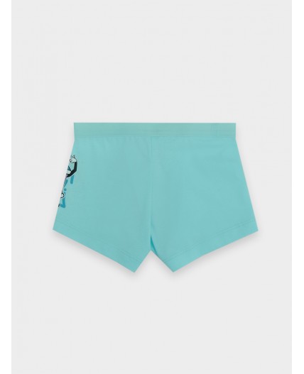 Трусы бирюзовый +печать