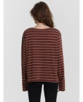 Джемпер полоска на капучино