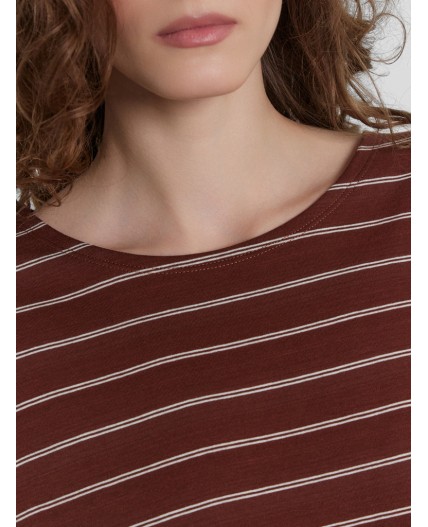 Джемпер полоска на капучино