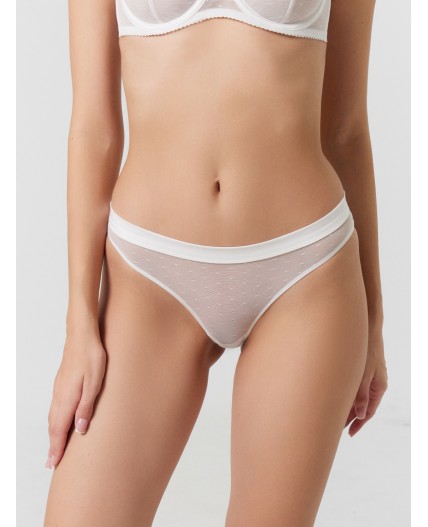 Трусы белый в горошек