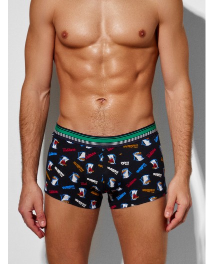 Трусы прикольные пингвины +глубокий синий