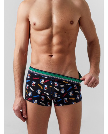 Трусы прикольные пингвины +глубокий синий