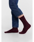 Носки бордовый