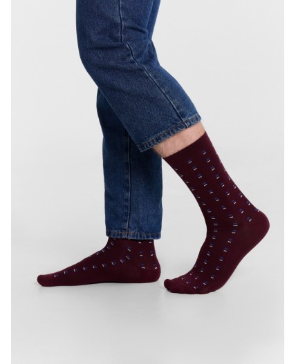 Носки бордовый