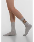Носки св.серый меланж