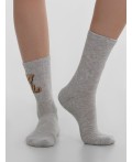 Носки св.серый меланж