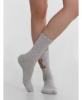 Носки св.серый меланж