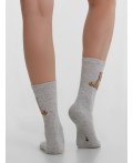 Носки св.серый меланж