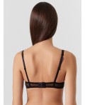 Бюстгальтер черный в сердечки