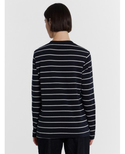 Джемпер белая полоска на неви