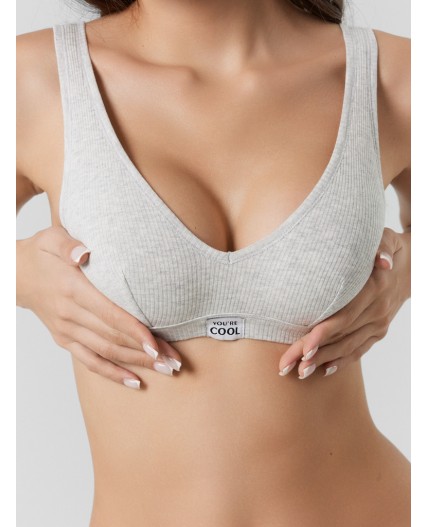 Бюстье серый меланж 4306-А-11