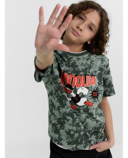 Футболка миллитари варка на зеленом