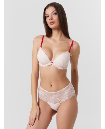 Бюстгальтер цветочно -розовый