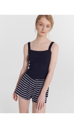 Шорты домашние белая полоска на неви