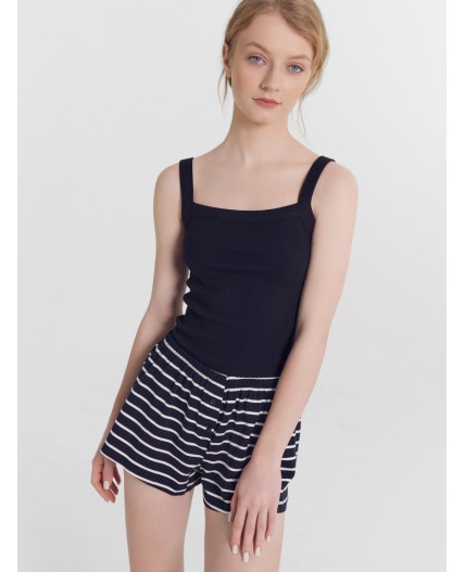 Шорты домашние белая полоска на неви