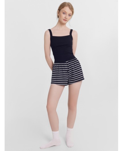 Шорты домашние белая полоска на неви