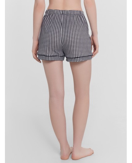 Комплект черная клетка на белом