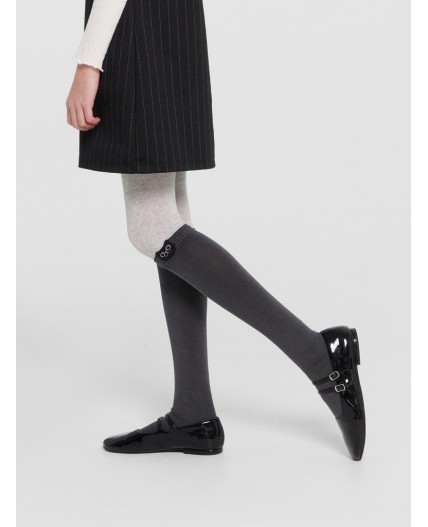 Колготки св.сер.меланж /асфальт