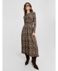 Платье мелкий леопард