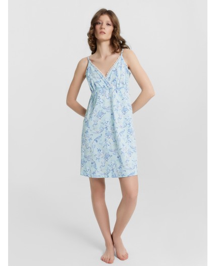 Комбинация узоры на голубом