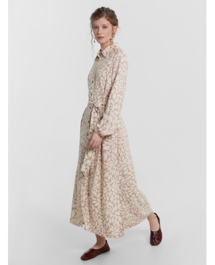 Платье листья на кофейном