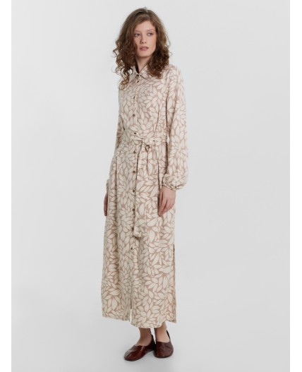 Платье листья на кофейном