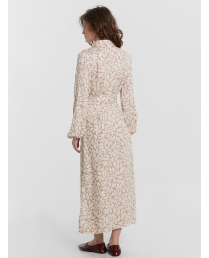 Платье листья на кофейном