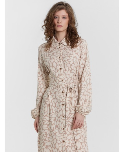 Платье листья на кофейном