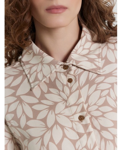 Платье листья на кофейном