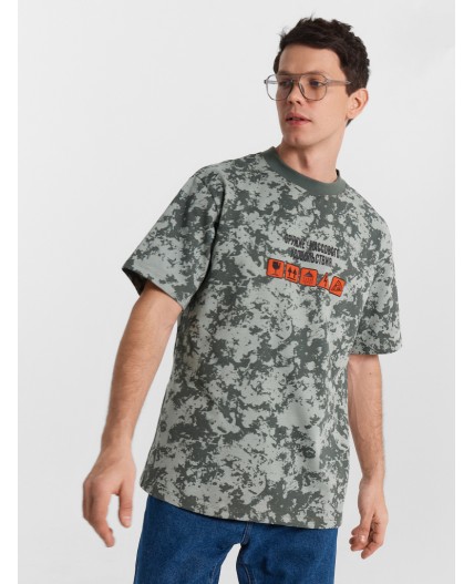 Футболка миллитари варка на зеленом