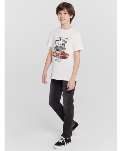 Футболка белый +печать1