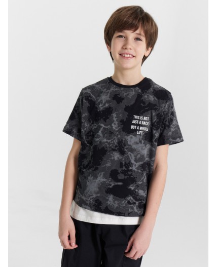 Футболка мраморная варка +печать