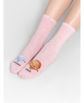 Носки розовый меланж