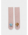 Носки розовый меланж