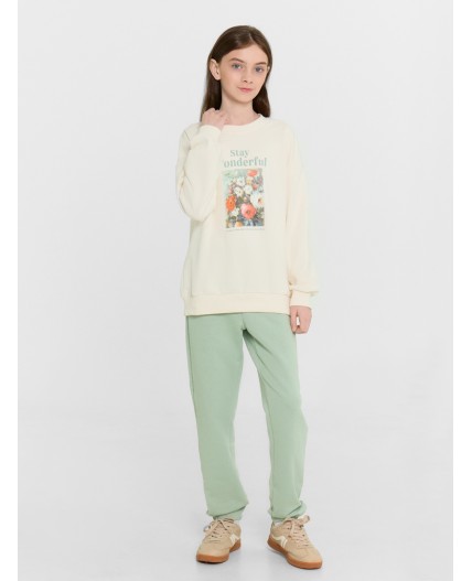 Брюки морозно -зеленый