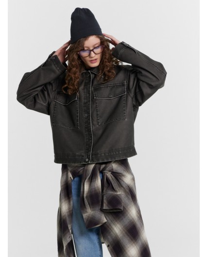 Куртка темно -коричневый