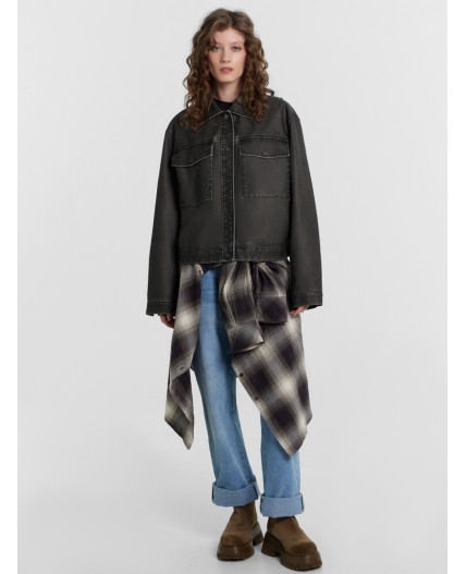 Куртка темно -коричневый