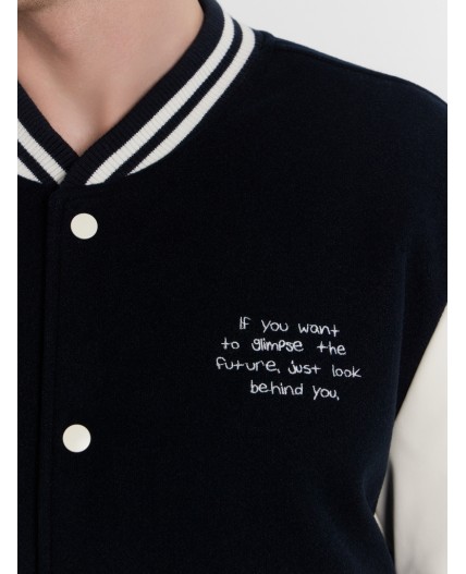 Бомбер т.синий