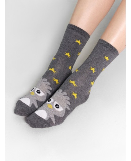 Носки т.серый меланж