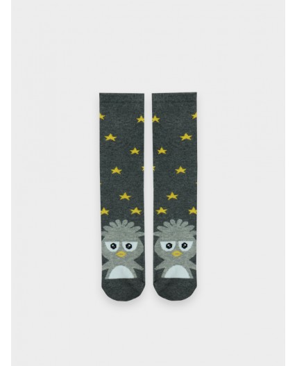 Носки т.серый меланж